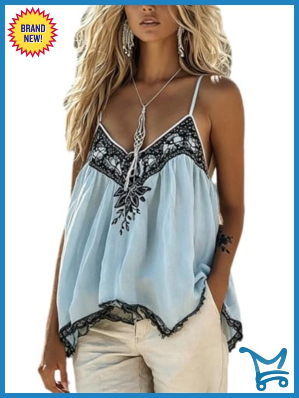 Boho Sleeveless Off Shoulder Vacation Top Polyester Women's Going Out